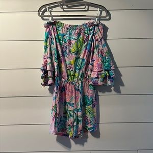 Lilly Pulitzer Off the Shoulder Romper